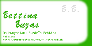 bettina buzas business card